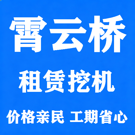 北京霄云桥挖机租赁图