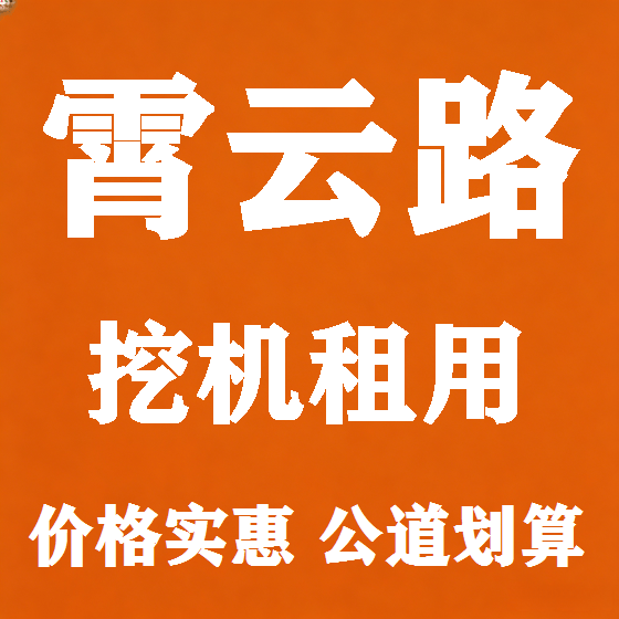 北京霄云路挖机租赁图