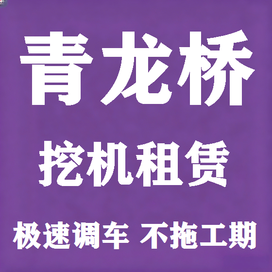 北京青龙桥挖机租赁图