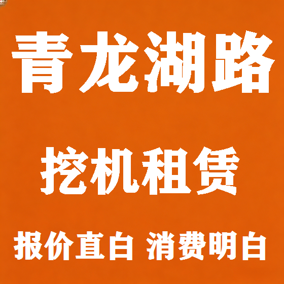 北京青龙湖路挖机租赁图