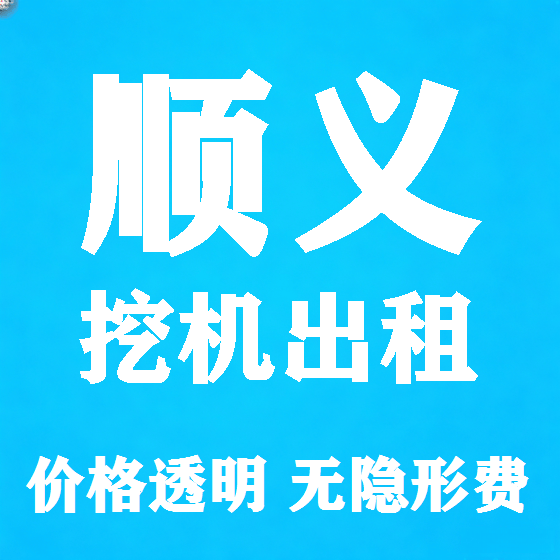 北京顺义挖机租赁图