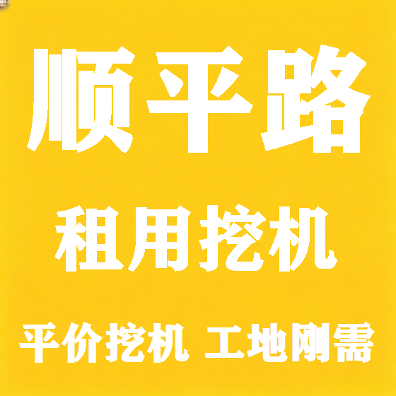 北京顺平路挖机租赁图