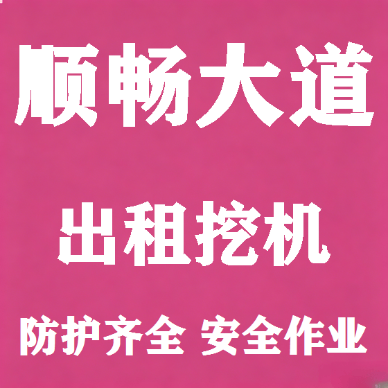 北京顺畅大道挖机租赁图