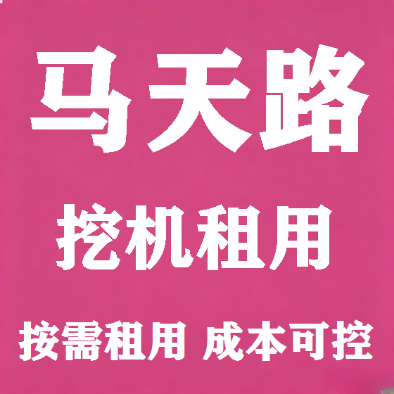 北京马天路挖机租赁图