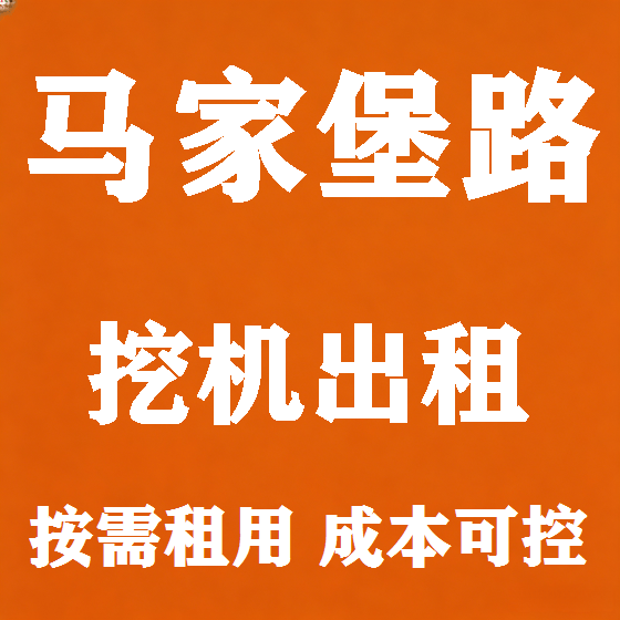 北京马家堡路挖机租赁图