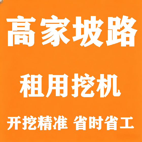 北京高家坡路挖机租赁图