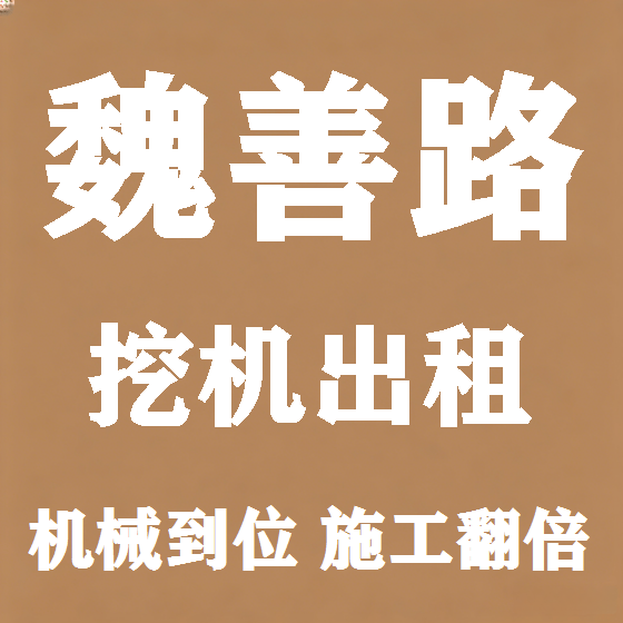 北京魏善路挖机租赁图
