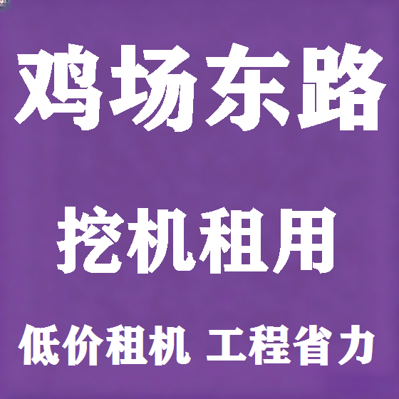 北京鸡场东路挖机租赁图