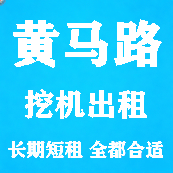 北京黄马路挖机租赁图