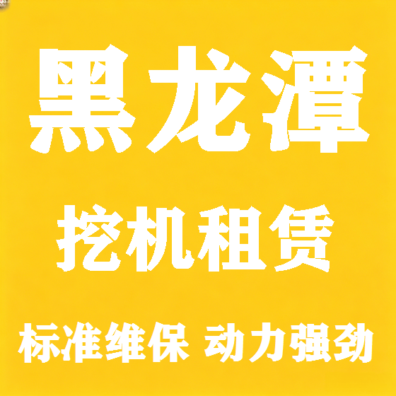 北京黑龙潭挖机租赁图